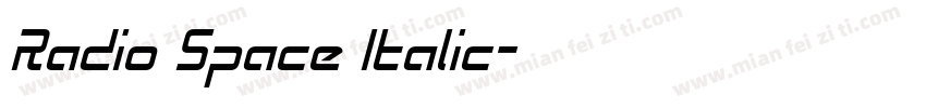 Radio Space Italic字体转换